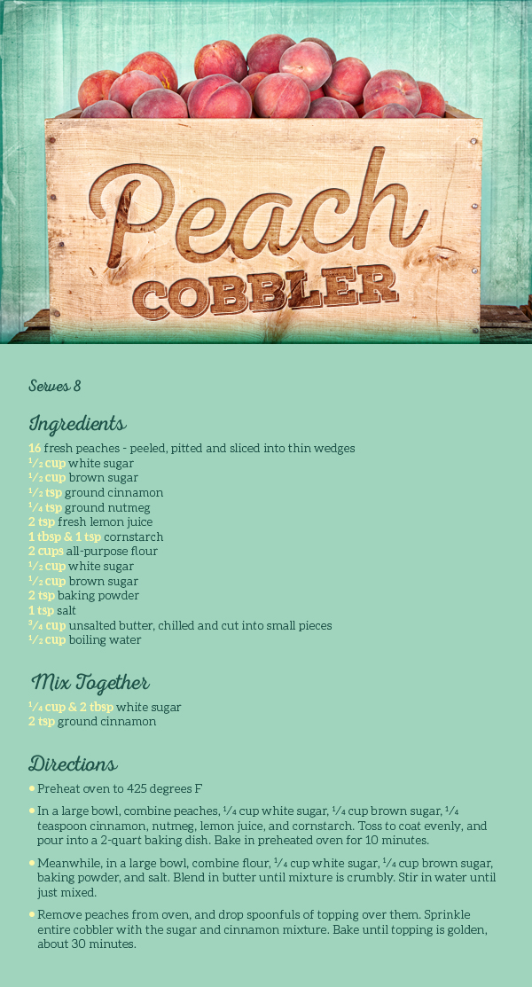 Peach Cobbler Recipe