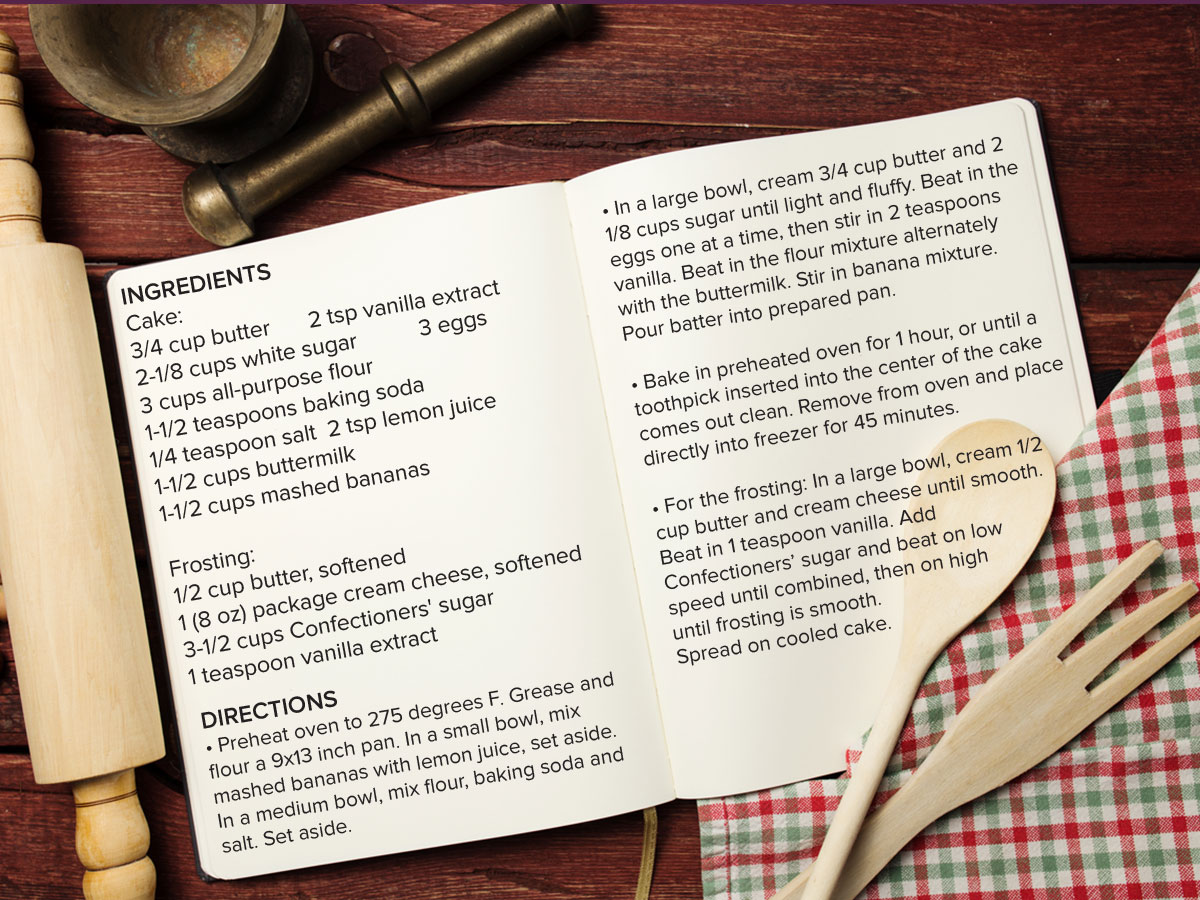 Recipe: Banana Cake!