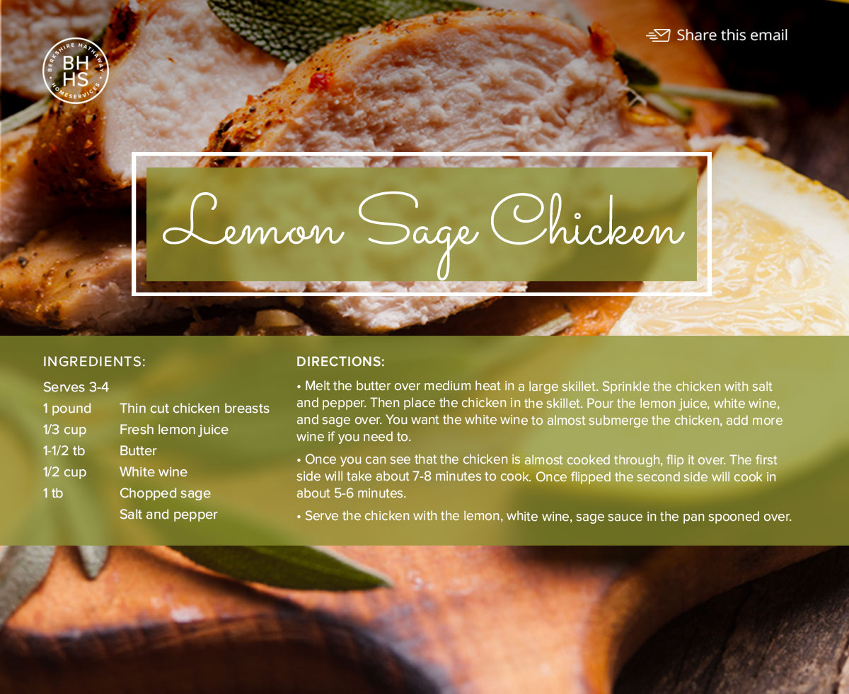 Lemon Sage Chicken Recipe