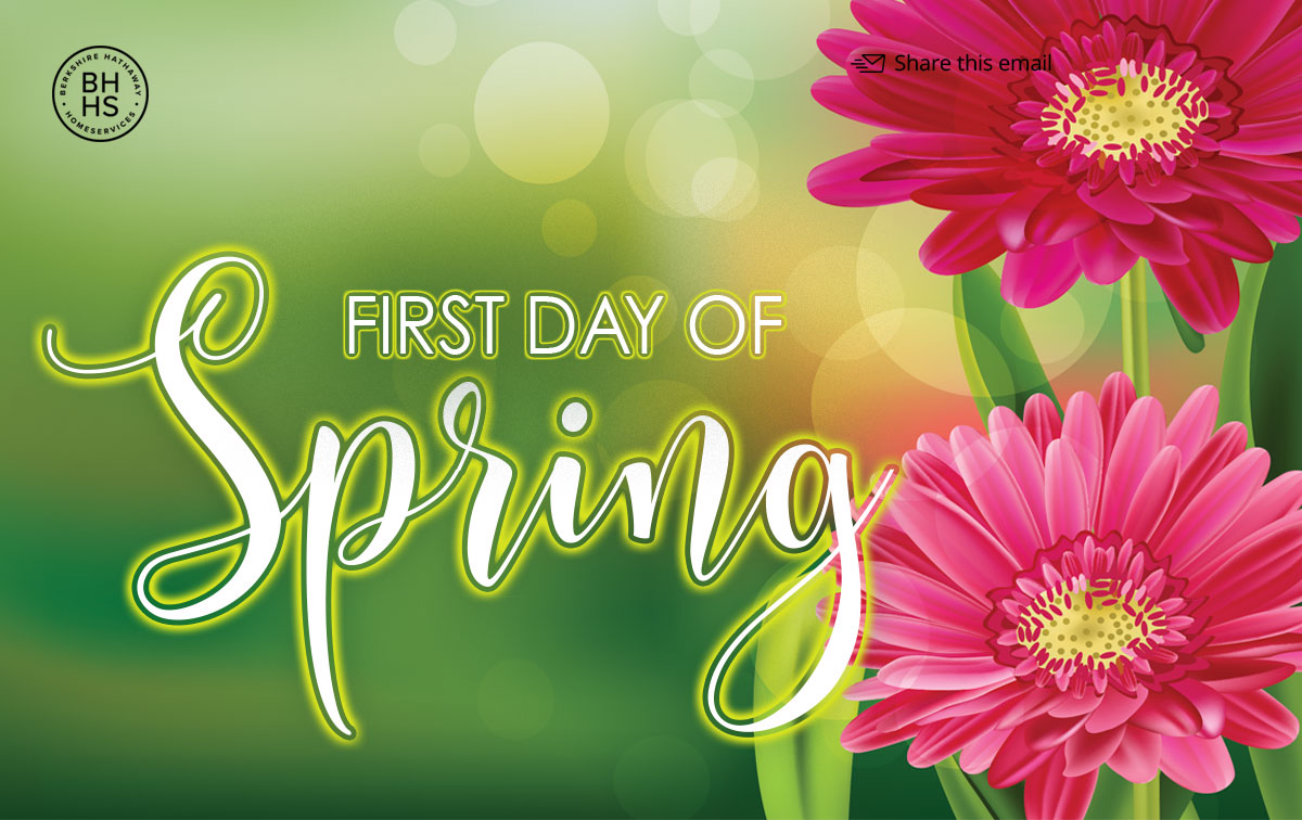 Spring begins March 20th...