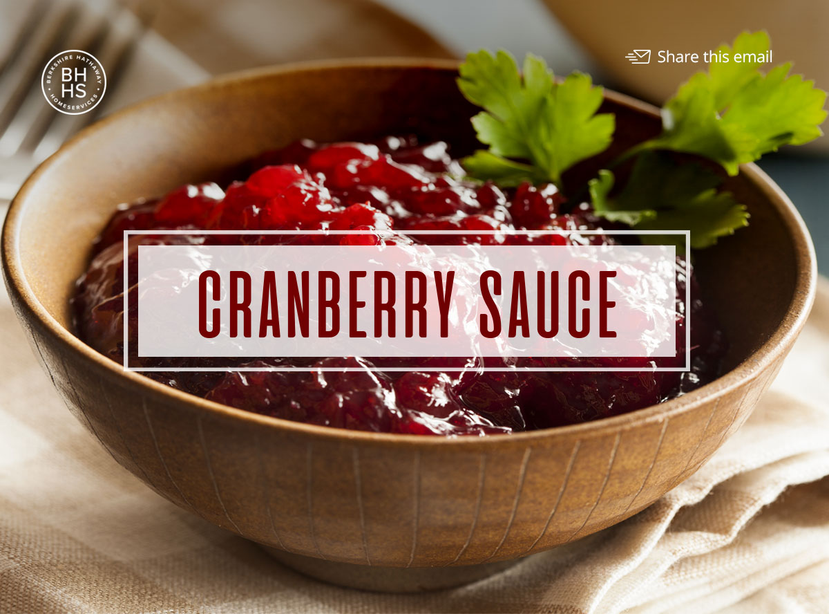 A Thanksgiving classic - Cranberry Sauce